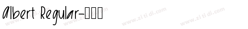 Albert Regular字体转换